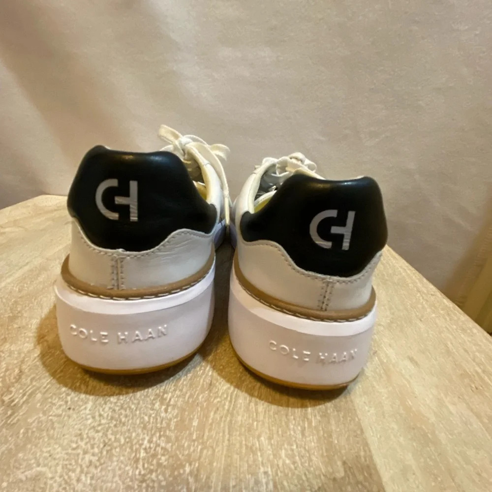 Cole Haan grand pro top spin leather sneaker 8.5 leather white - Picture 3 of 13